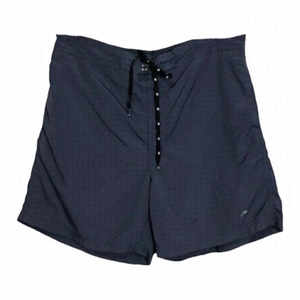 JM Vintage Navy Blue Nylon Lined Pull On Swim Shorts 38